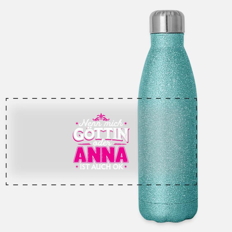 ANNA - Göttin Panorama Glitzer Isolierflasche 500 ml