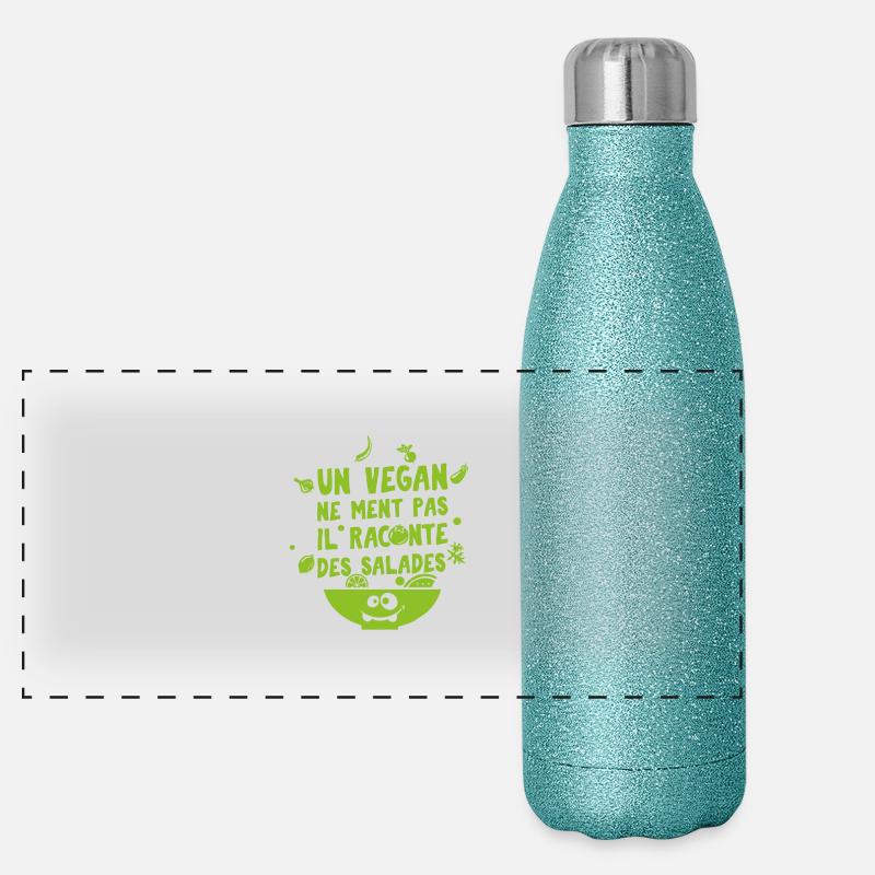 VEGAN Gourde isotherme panoramique pailletée 500 ml