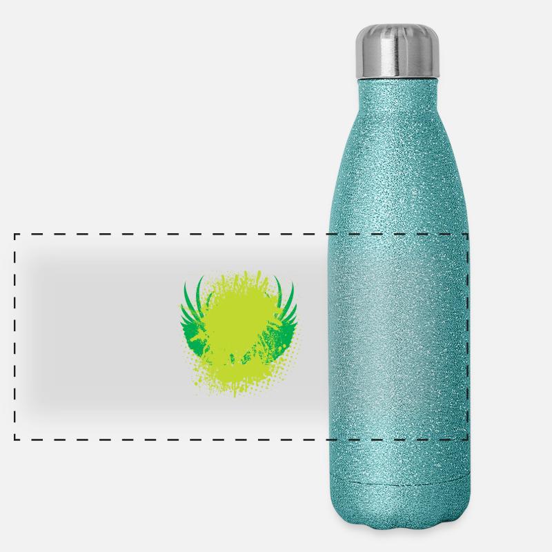 Vecteur de fond de Gourde isotherme panoramique pailletée 500 ml