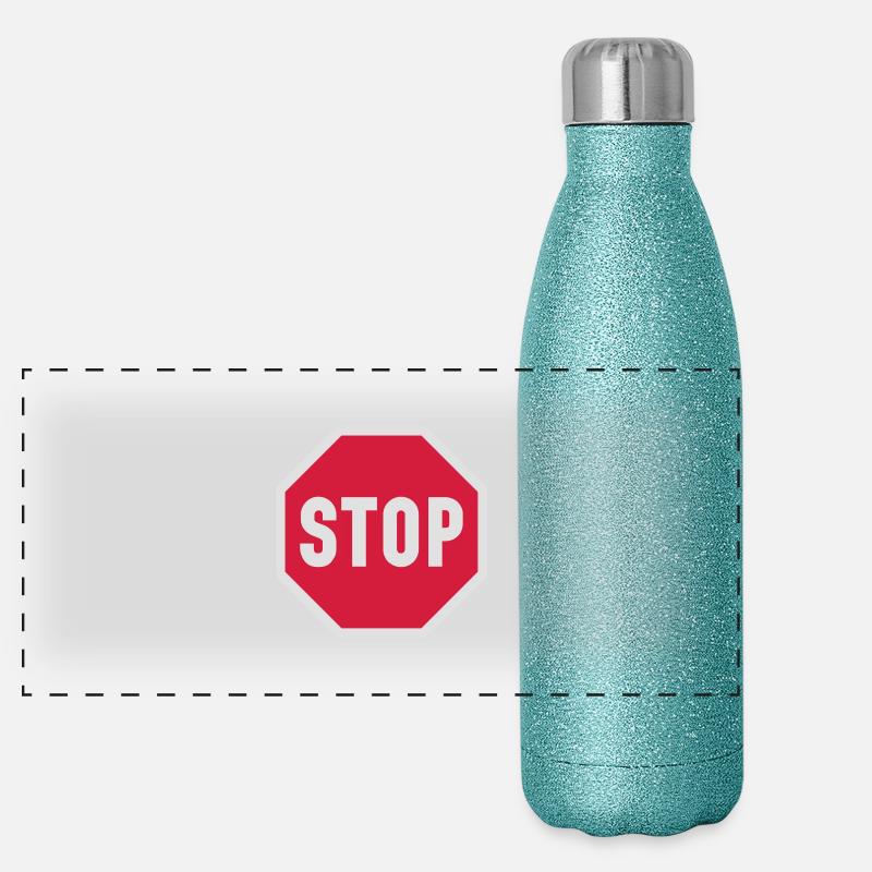 stop__f2 Gourde isotherme panoramique pailletée 500 ml