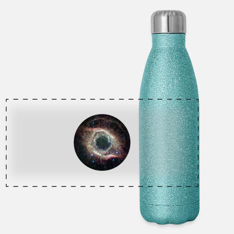 Galaxy - Space - Sterne - Cosmic - Kunst - Panorama Glitzer Isolierflasche 500 ml