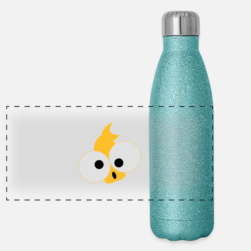 Fisch Panorama Glitzer Isolierflasche 500 ml