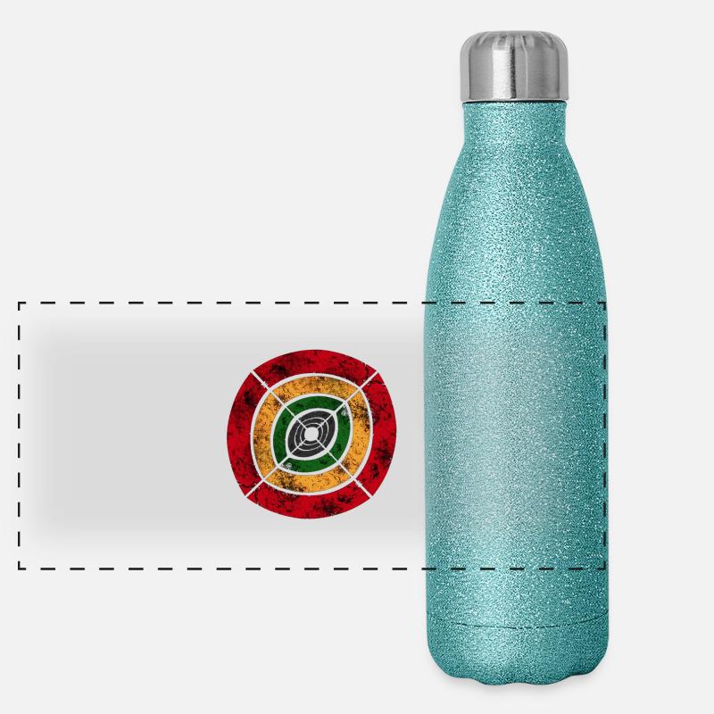 reggae africa sign big Gourde isotherme panoramique pailletée 500 ml