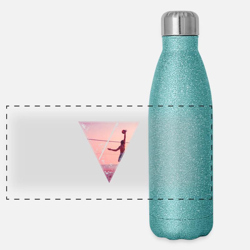 beach volley Panoramic Glitter Thermal Bottle 500 ml