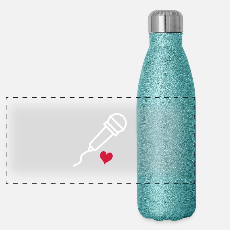 Singen Panorama Glitzer Isolierflasche 500 ml