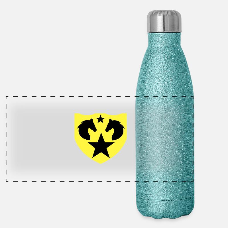 Cheval Gourde isotherme panoramique pailletée 500 ml