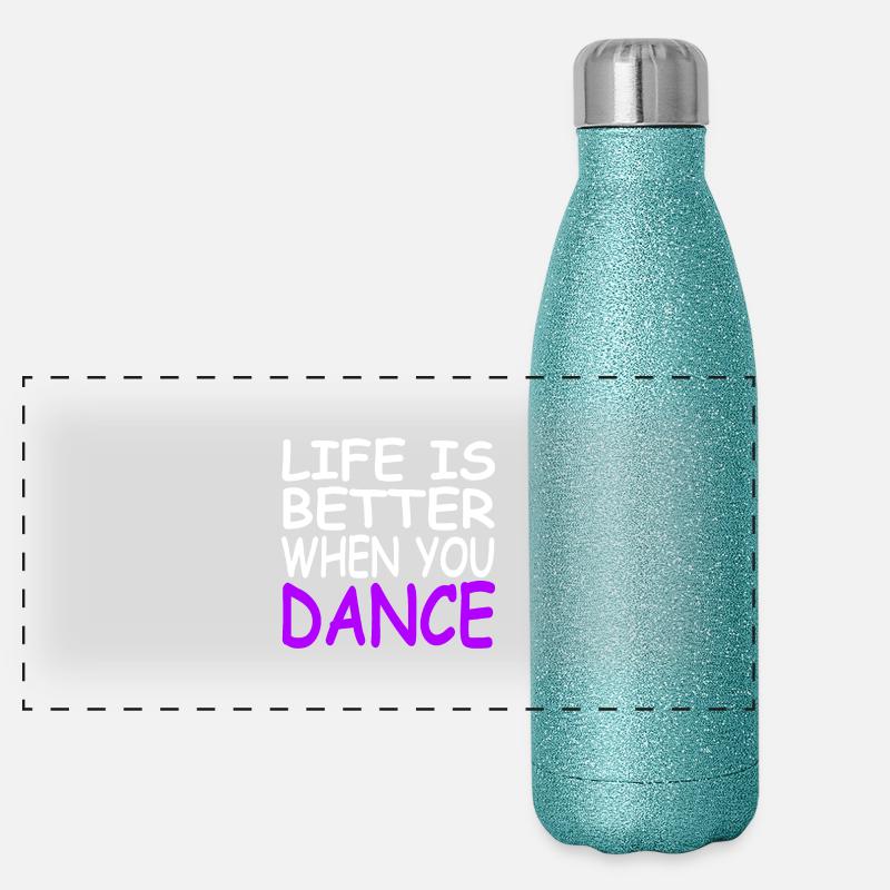 Tanzen Panorama Glitzer Isolierflasche 500 ml