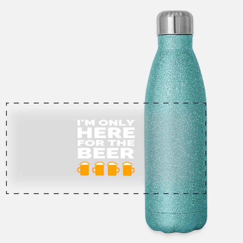 Bière Gourde isotherme panoramique pailletée 500 ml