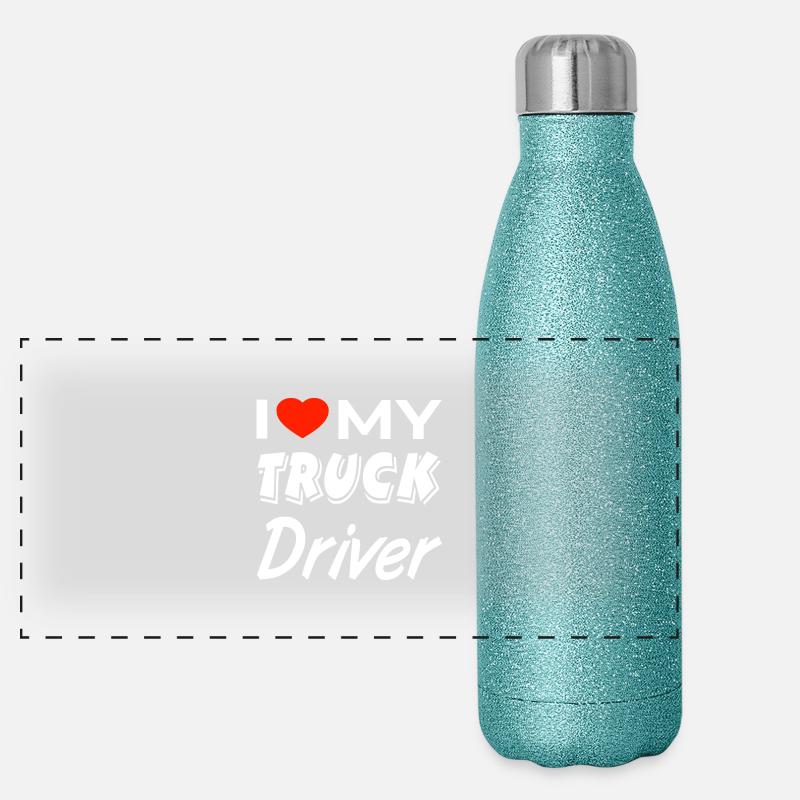Truck Panoramic Glitter Thermal Bottle 500 ml