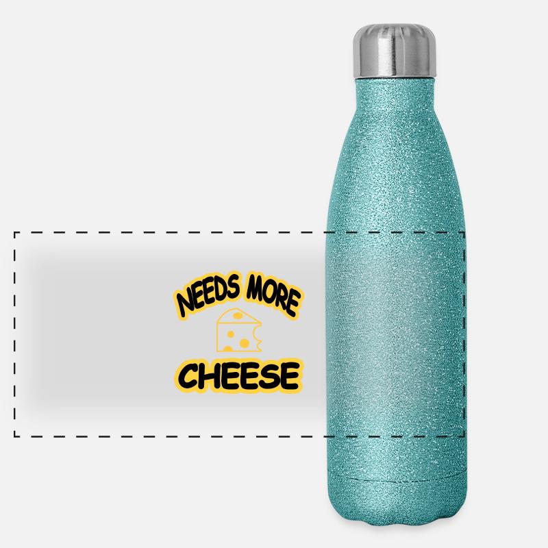 Käse Panorama Glitzer Isolierflasche 500 ml