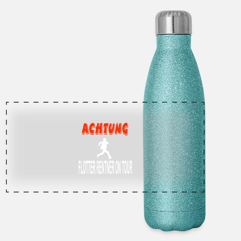 Rentner Panorama Glitzer Isolierflasche 500 ml