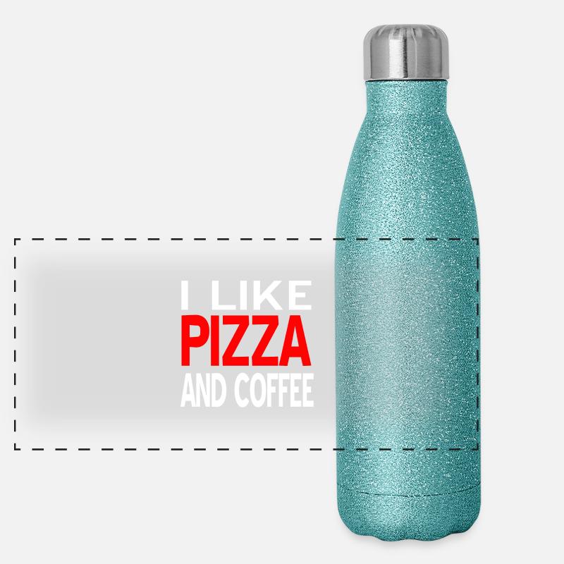 Pizza Panoramic Glitter Thermal Bottle 500 ml