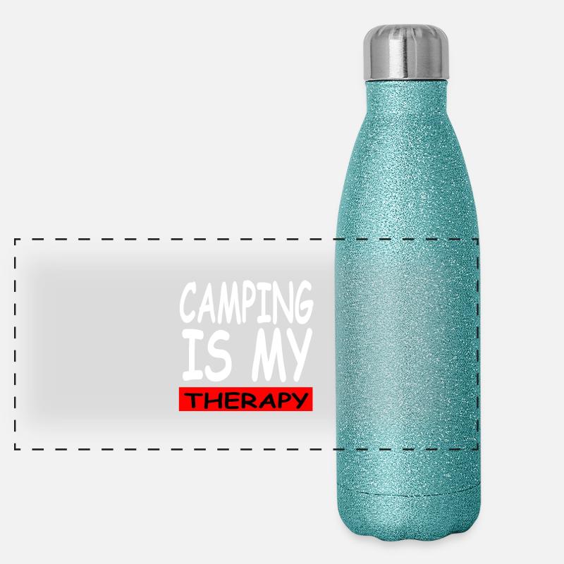 Camping Gourde isotherme panoramique pailletée 500 ml