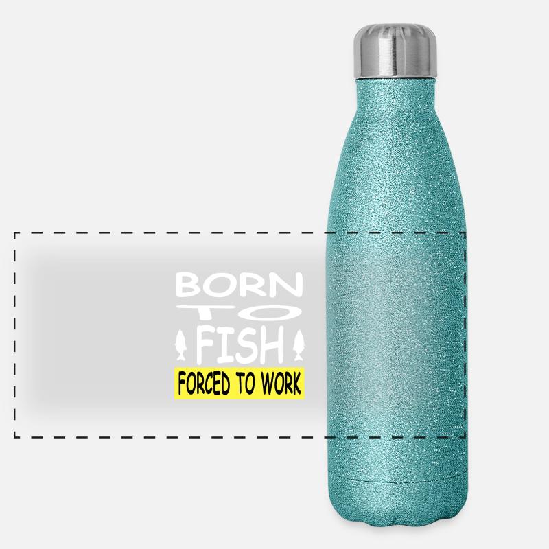 Angeln Panorama Glitzer Isolierflasche 500 ml