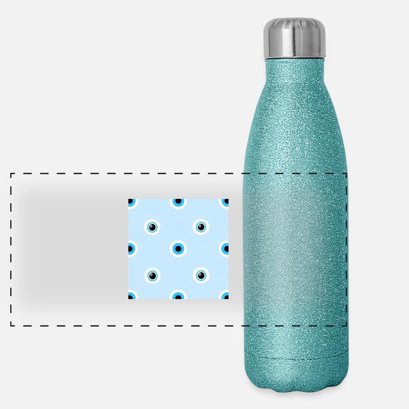 Böses Auge Featuring Nazar Panorama Glitzer Isolierflasche 500 ml