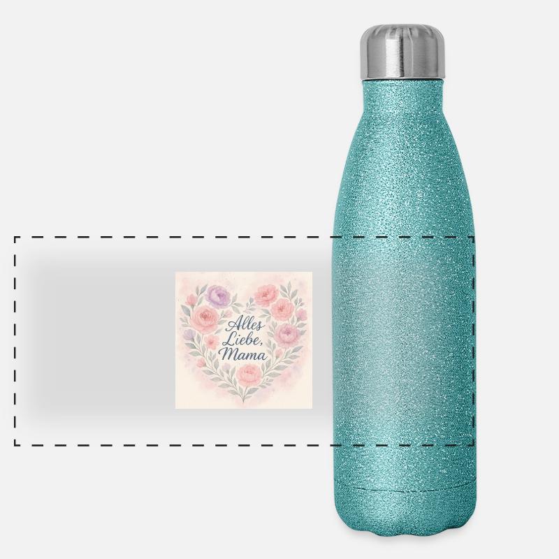 La fête des mères est le jour idéal. Gourde isotherme panoramique pailletée 500 ml