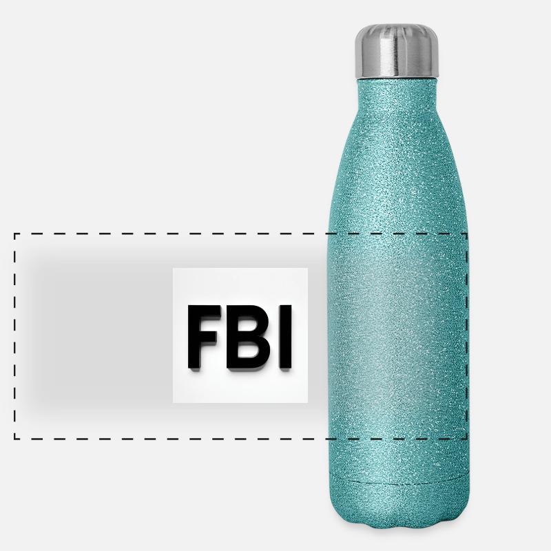 FBI Brookhaven Panoramic Glitter Thermal Bottle 500 ml