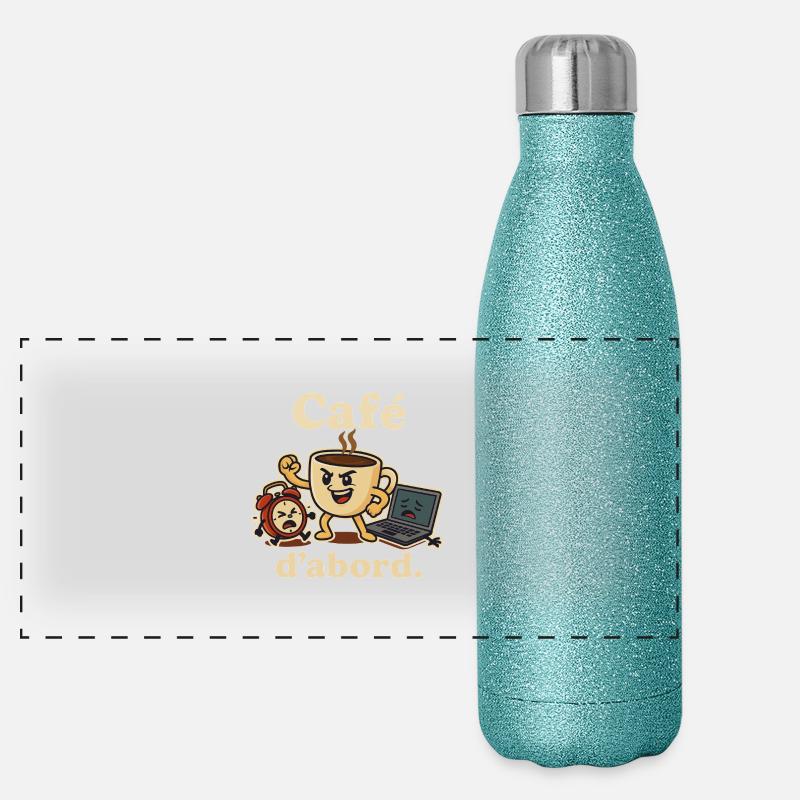 Coffee First Panoramic Glitter Thermal Bottle 500 ml