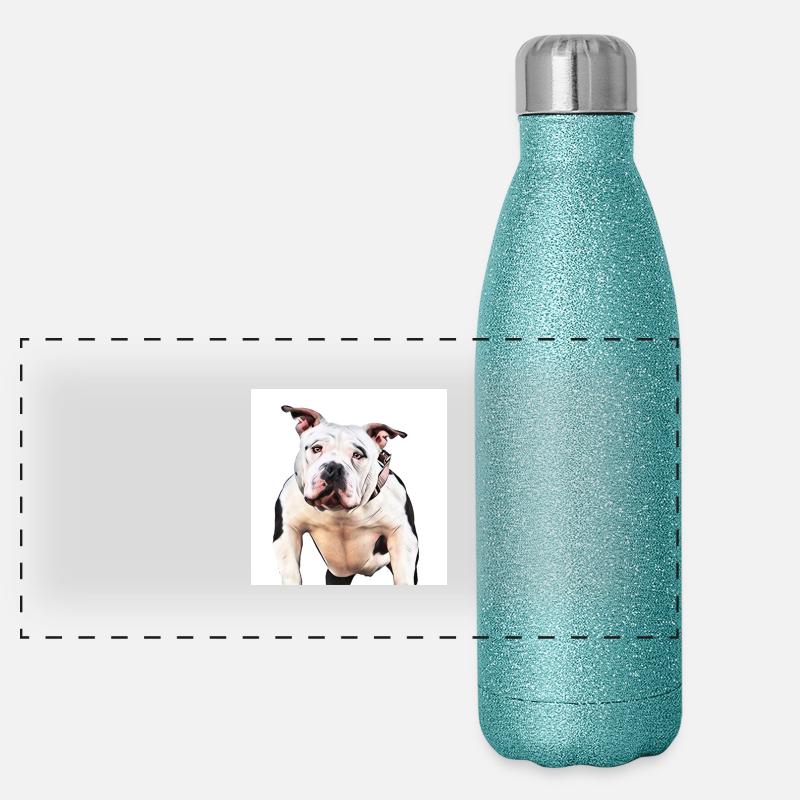 American Bully Panorama Glitzer Isolierflasche 500 ml