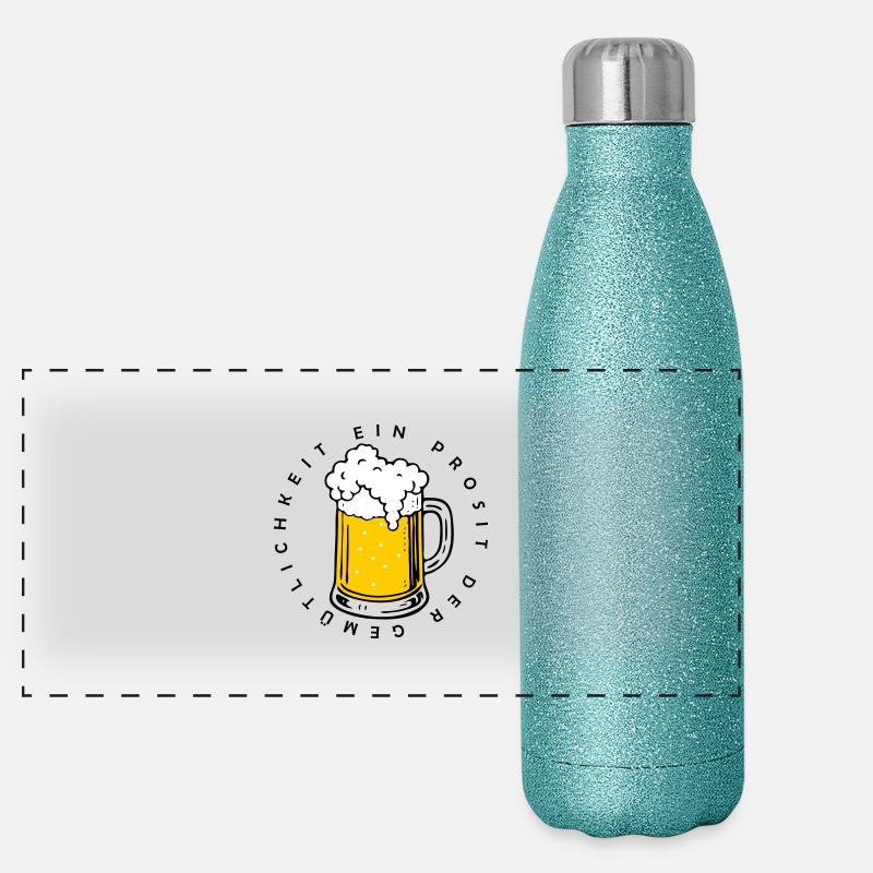 Ein Prosit der Gemütlichkeit Gourde isotherme panoramique pailletée 500 ml