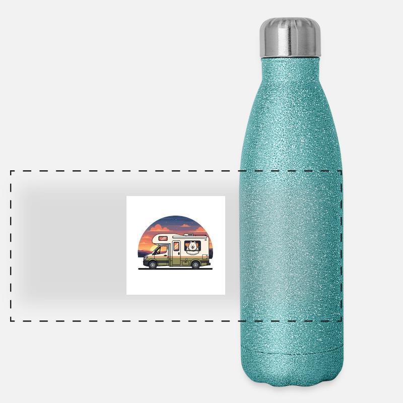 Découvrez notre chemise Camperliebe 50+ de haute qualité Gourde isotherme panoramique pailletée 500 ml