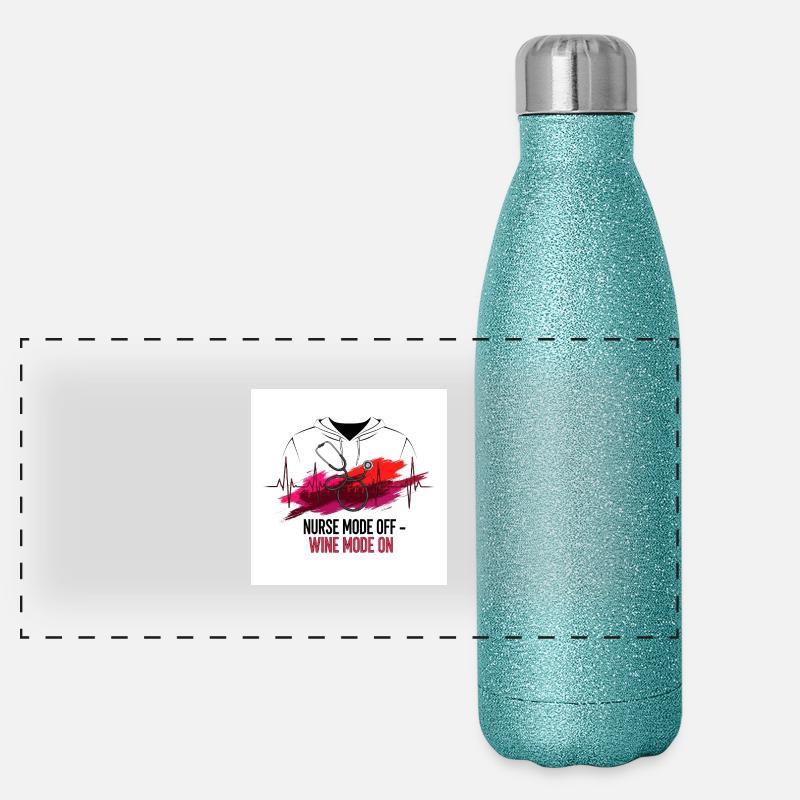 Infirmière en congé Gourde isotherme panoramique pailletée 500 ml