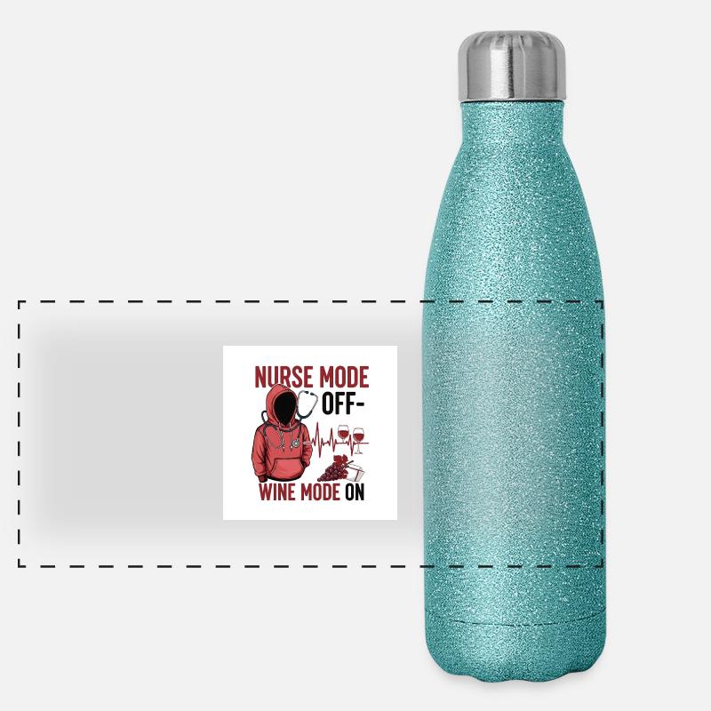 Infirmière en congé Gourde isotherme panoramique pailletée 500 ml