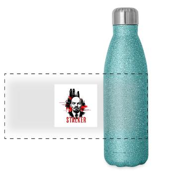1751409410902 - Panorama Glitzer Isolierflasche 500 ml - Blau Glitzer - Vorne