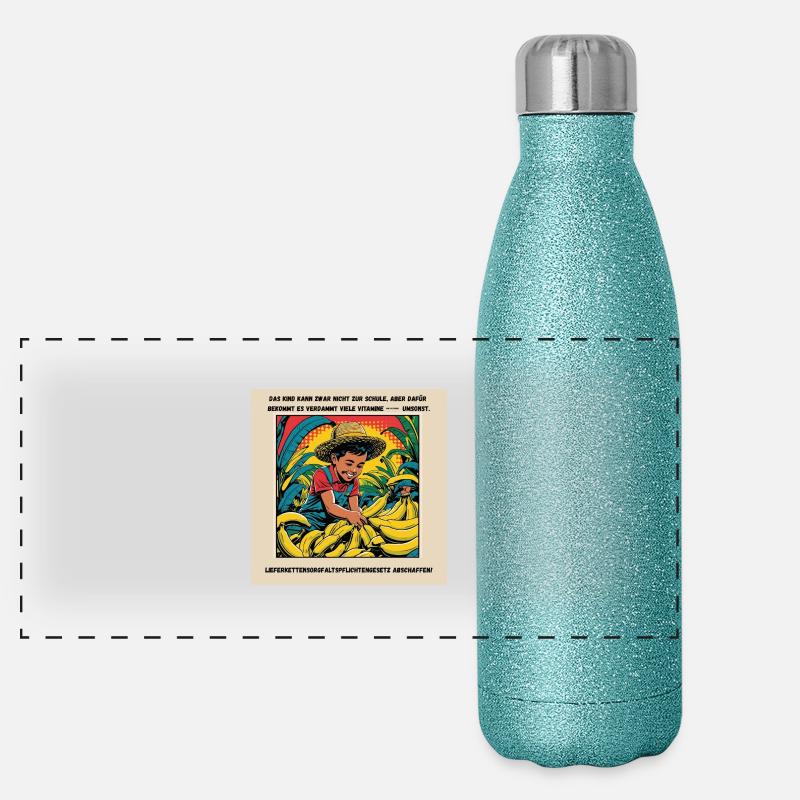 Arbeit statt Bildung? Panorama Glitzer Isolierflasche 500 ml