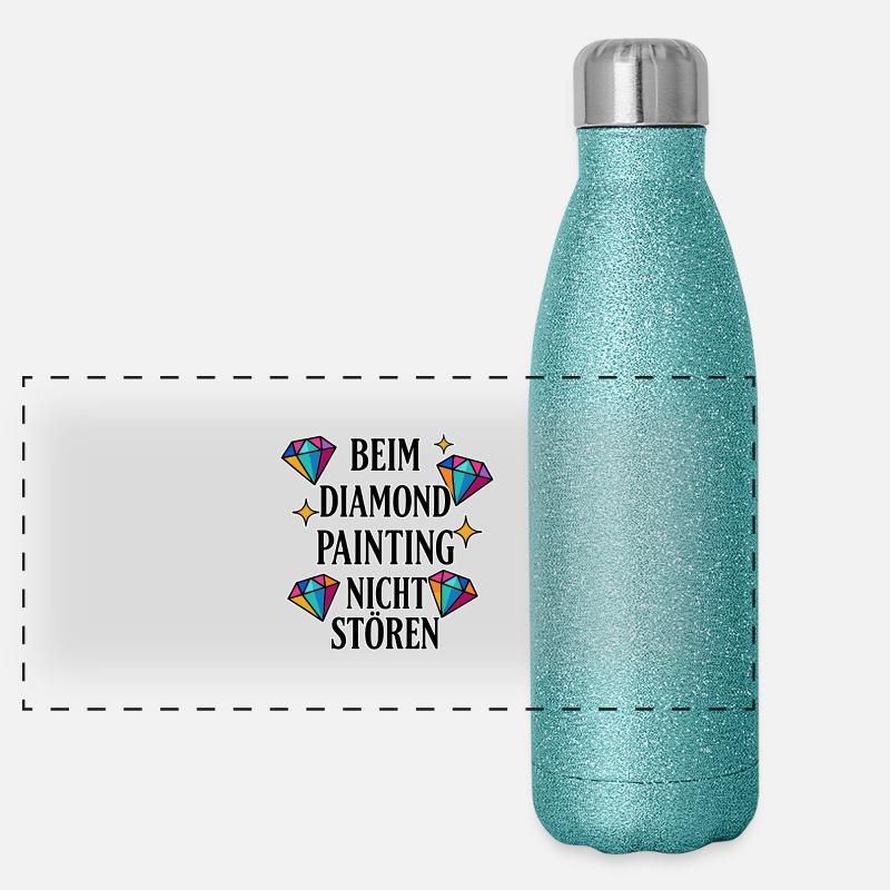 Do Not Disturb Diamond Painting Panoramic Glitter Thermal Bottle 500 ml