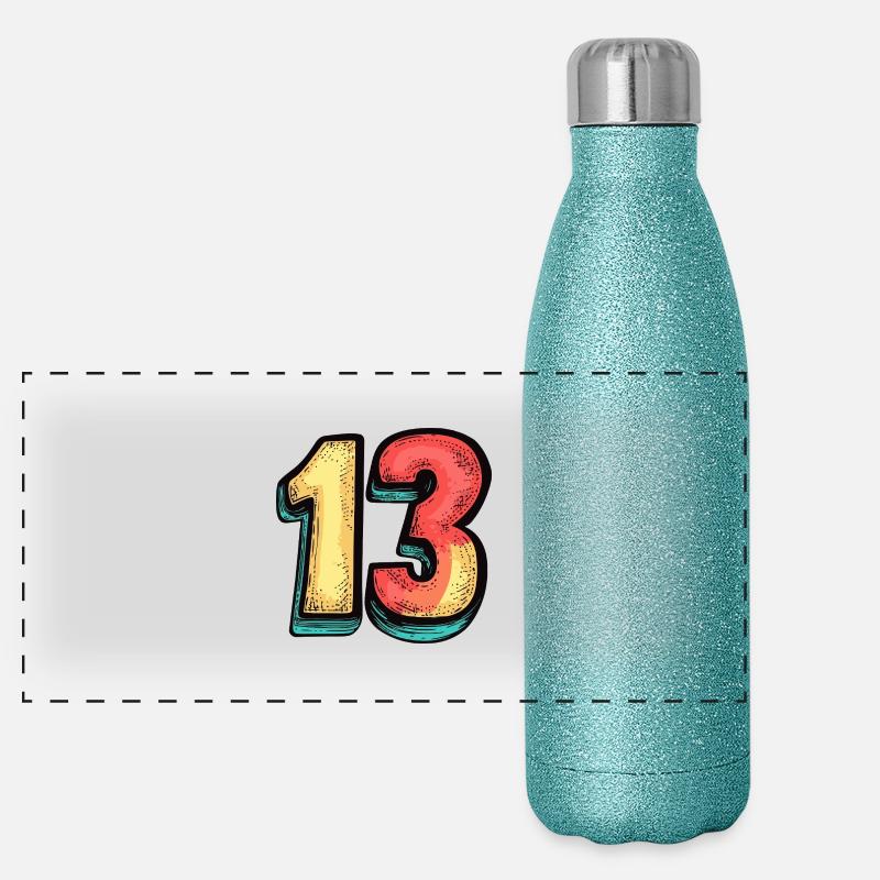 Bande dessinée à 13 chiffres Gourde isotherme panoramique pailletée 500 ml