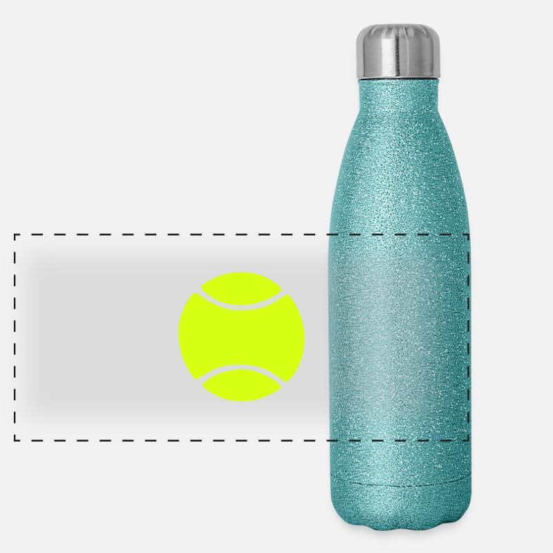 tennis BALL Panorama Glitzer Isolierflasche 500 ml