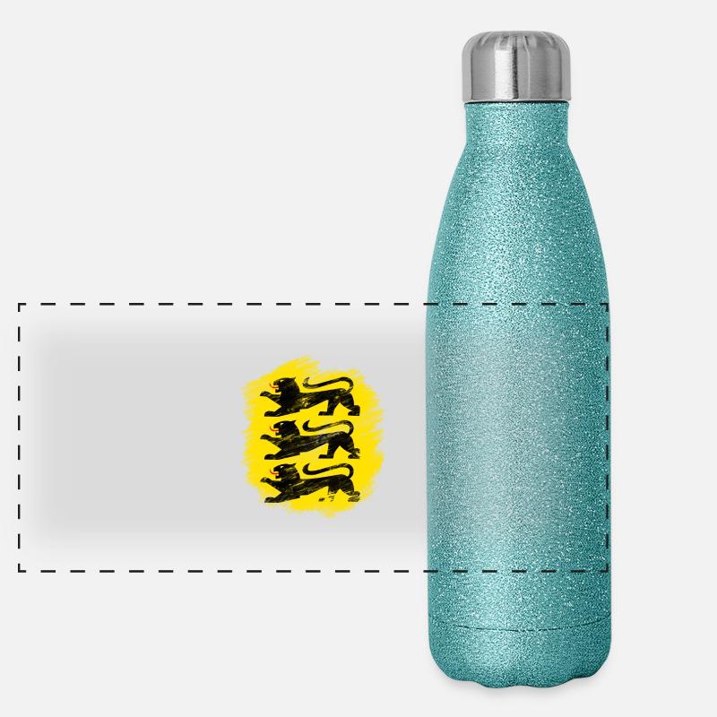 Schwaben/Baden-Württemberg Panorama Glitzer Isolierflasche 500 ml