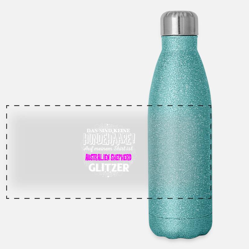 AUSTRALIEN SHEPHERD - Glitzer Panorama Glitzer Isolierflasche 500 ml