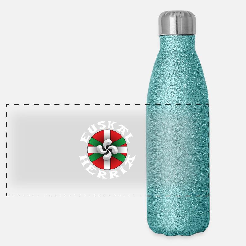 Baskische Land Design 117 Panorama Glitzer Isolierflasche 500 ml