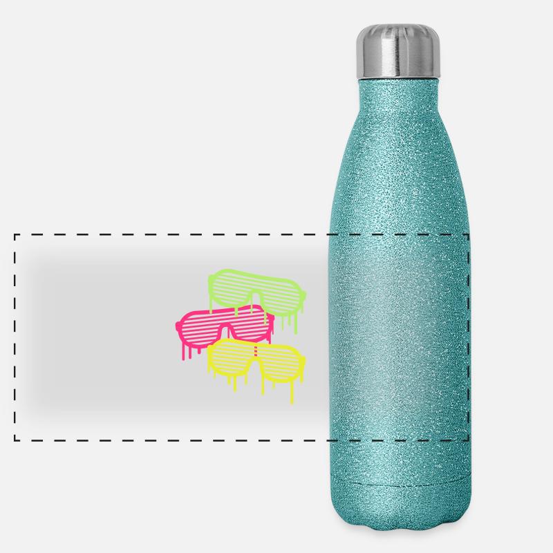 Graffiti Party Glasses Gourde isotherme panoramique pailletée 500 ml