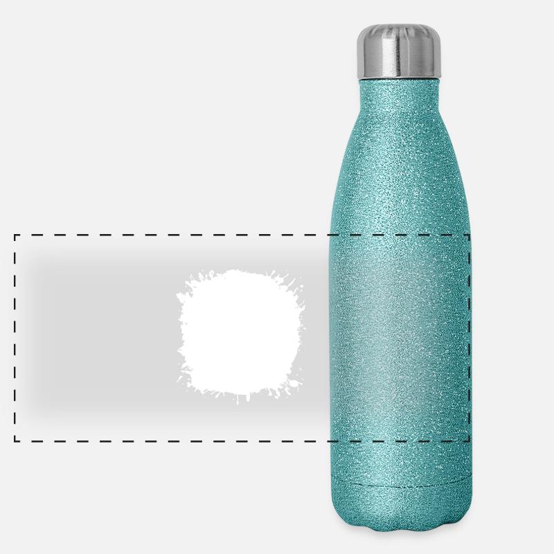 Taches d’éclaboussures Gourde isotherme panoramique pailletée 500 ml