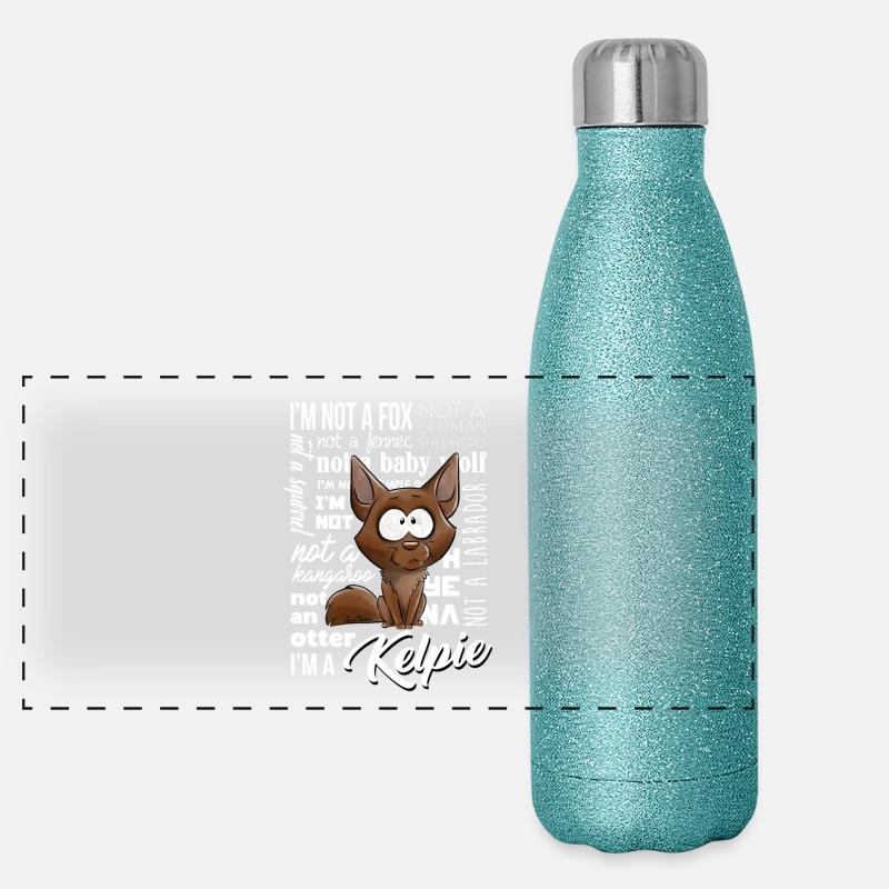 I'm a Kelpie Gourde isotherme panoramique pailletée 500 ml