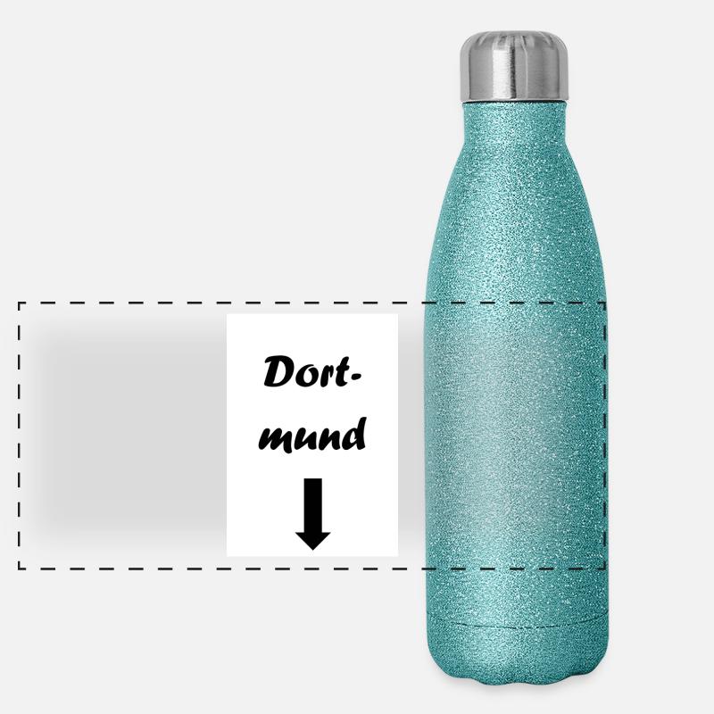 dortmund Panorama Glitzer Isolierflasche 500 ml