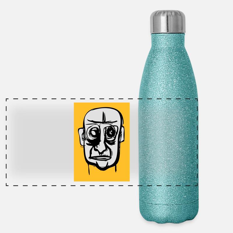 Kaput face Panoramic Glitter Thermal Bottle 500 ml
