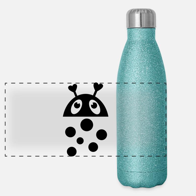ladybug Panoramic Glitter Thermal Bottle 500 ml