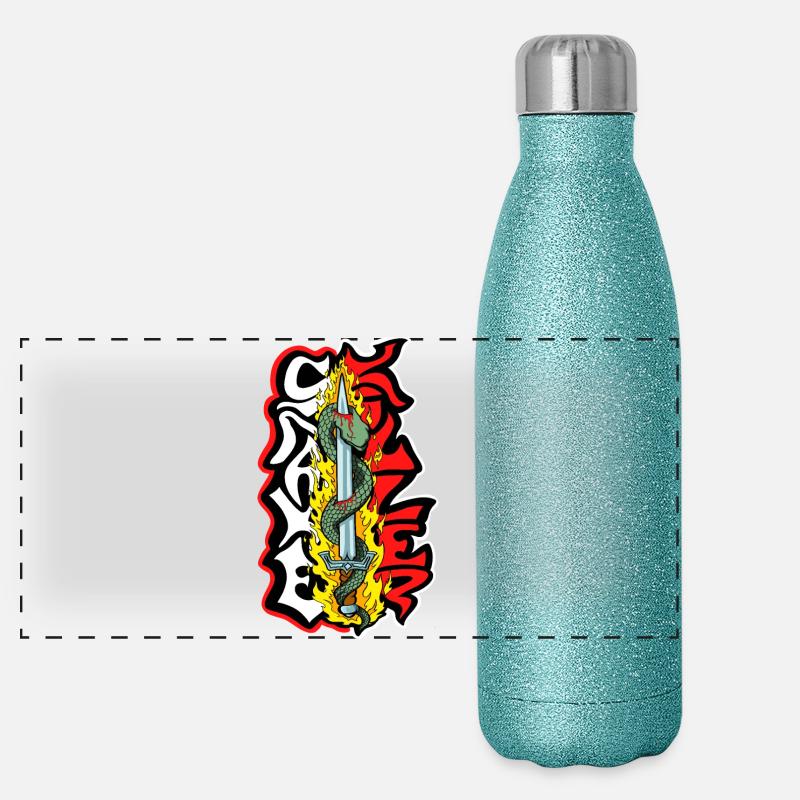 Snake Killer Panoramic Glitter Thermal Bottle 500 ml