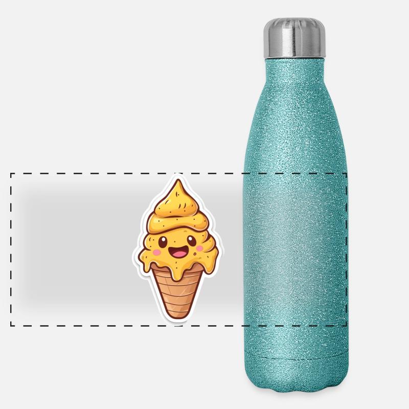 Eiscreme Eis Panoramic Glitter Thermal Bottle 500 ml