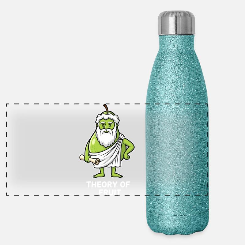 Fruit Theory Green Philosopher Pear Panoramic Glitter Thermal Bottle 500 ml