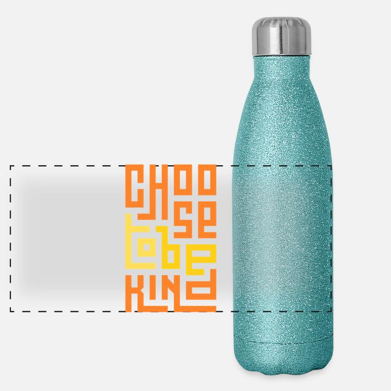 Choisir d’être gentil Gourde isotherme panoramique pailletée 500 ml