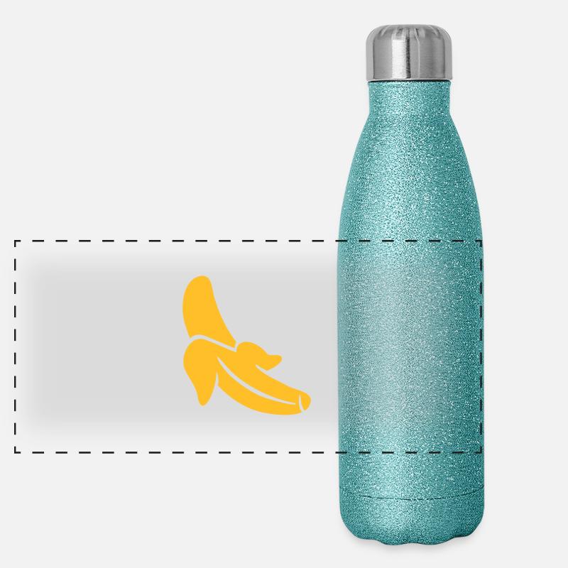 Banane Gourde isotherme panoramique pailletée 500 ml