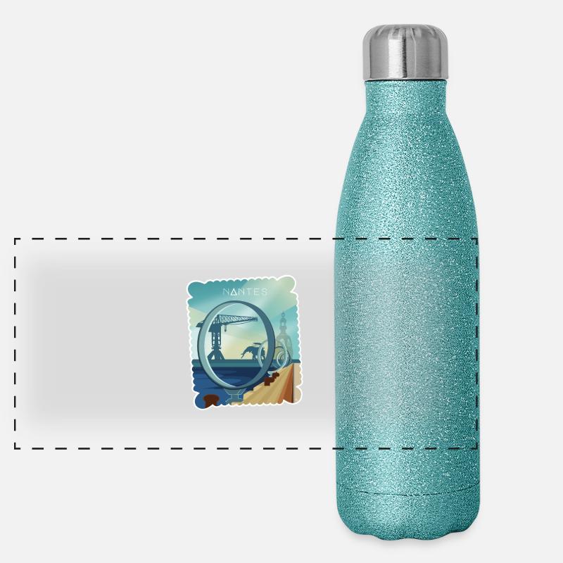 Nantes Gourde isotherme panoramique pailletée 500 ml