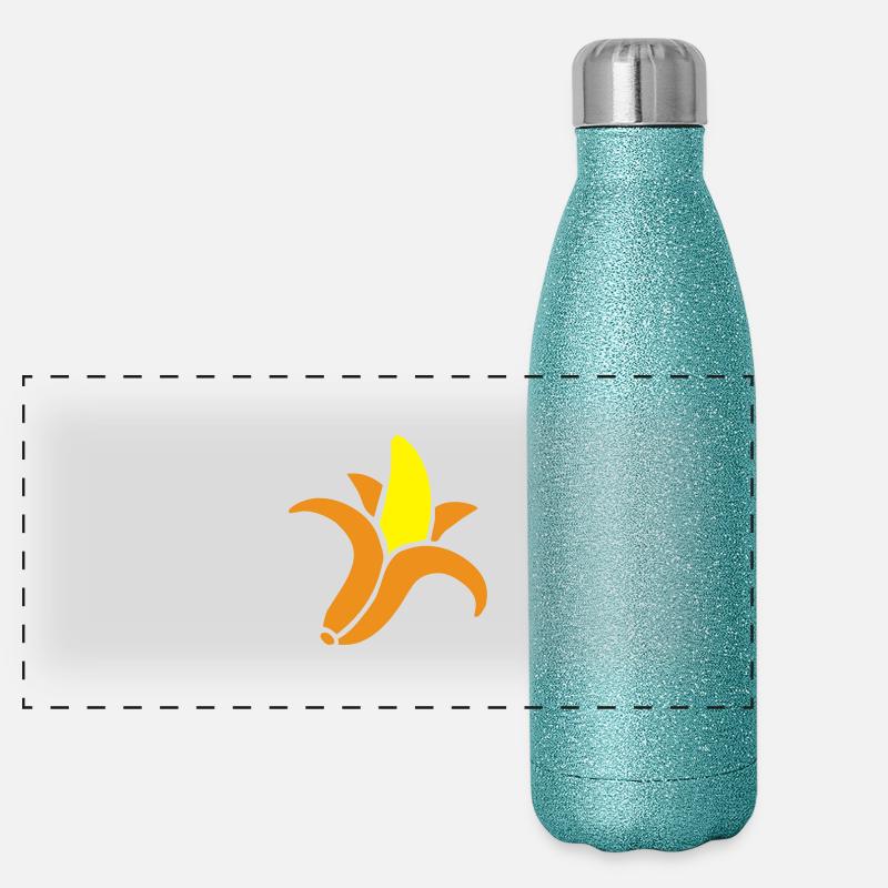 banana Panoramic Glitter Thermal Bottle 500 ml