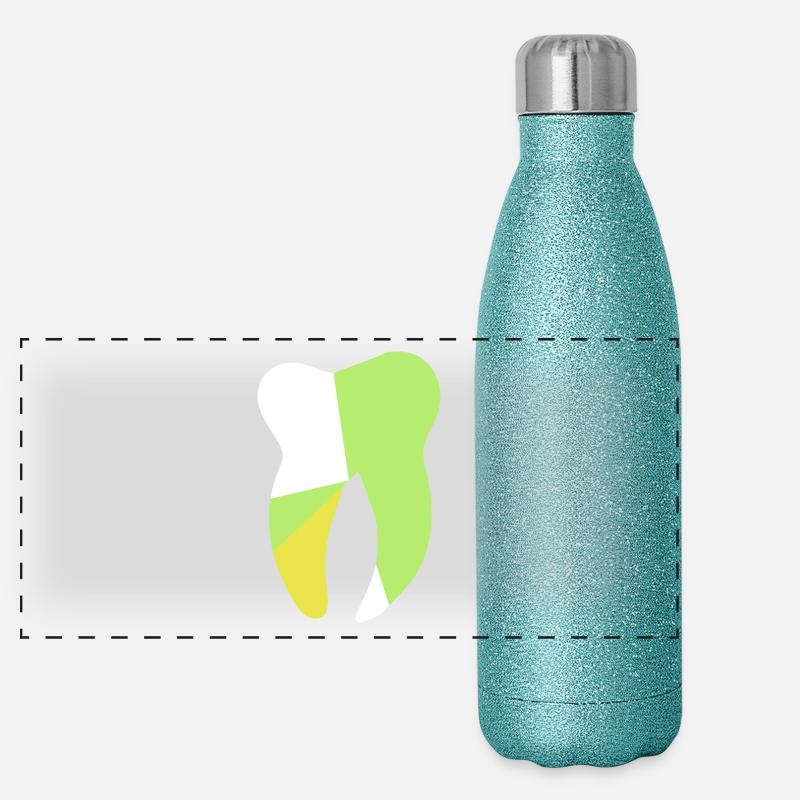tooth graphic Panoramic Glitter Thermal Bottle 500 ml