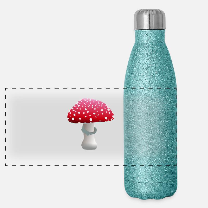 fly agaric Panoramic Glitter Thermal Bottle 500 ml
